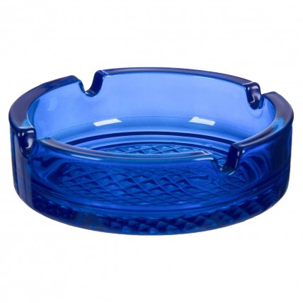 Τασάκι γυάλινο 10cm Ink Blue