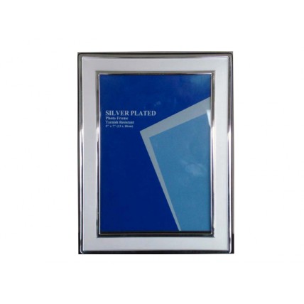 Κορνίζες silver plated με ματ πλαίσιο 9x13