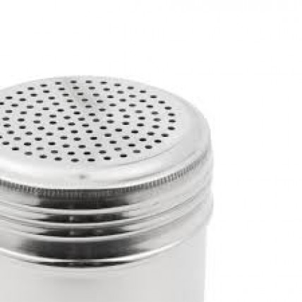 Αλατιέρα μεγάλες τρύπες ανοξειδωτη 