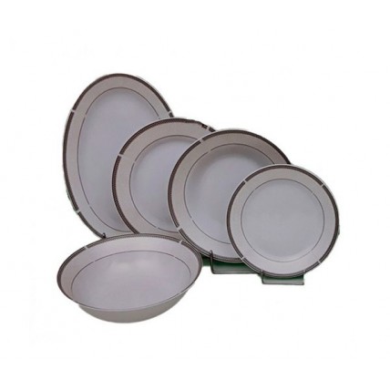 Πιάτο φρούτου μπεζ μπορντούρα